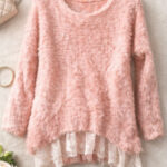 Pink Furry Sweater