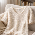 White V Neck Sweater