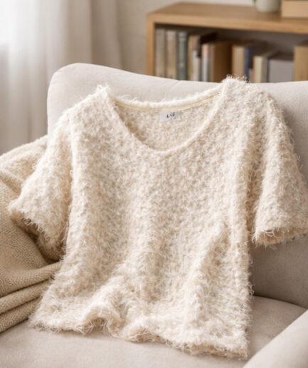 White V Neck Sweater