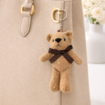 Cute Brown Teddy Bear Keychain Plush Toy